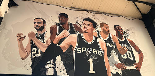 COMATEF - Habillage décoratif salle de basket a Sainte-Luce-sur-Loire - Spurs