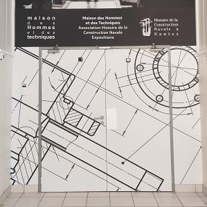 COMATEF - Décoration portes de musée à Nantes