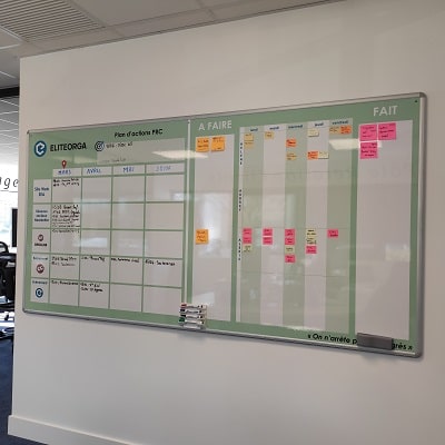 COMATEF - Rénovation tableau magnetique de management visuel